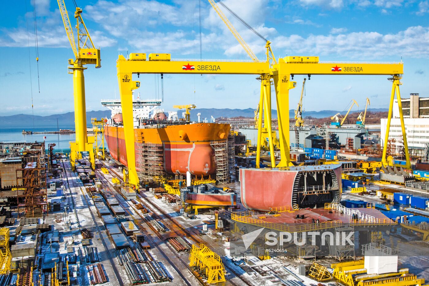 Russia Vladimir Monomakh Tanker Launch