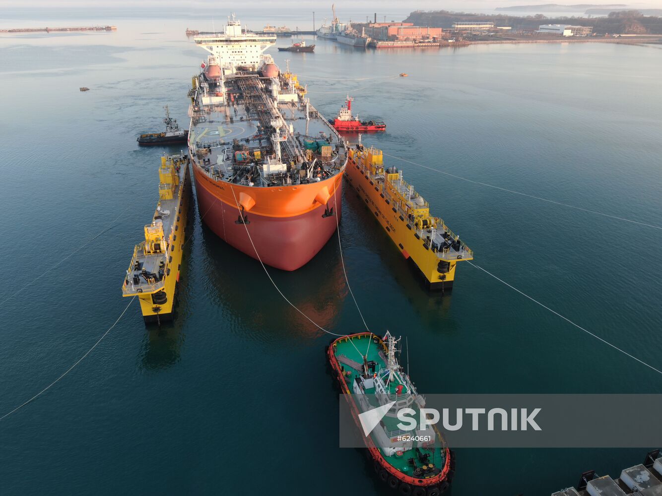Russia Vladimir Monomakh Tanker Launch