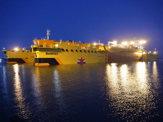 Russia Vladimir Monomakh Tanker Launch