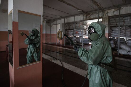 Russia Coronavirus Disinfection