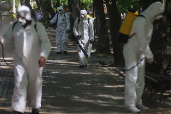 Russia Coronavirus Disinfection