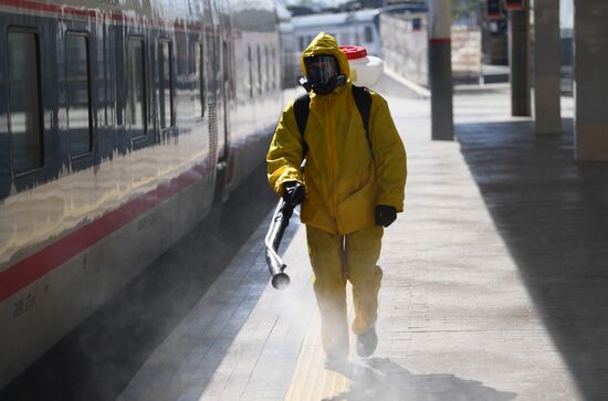 Russia Coronavirus Disinfection