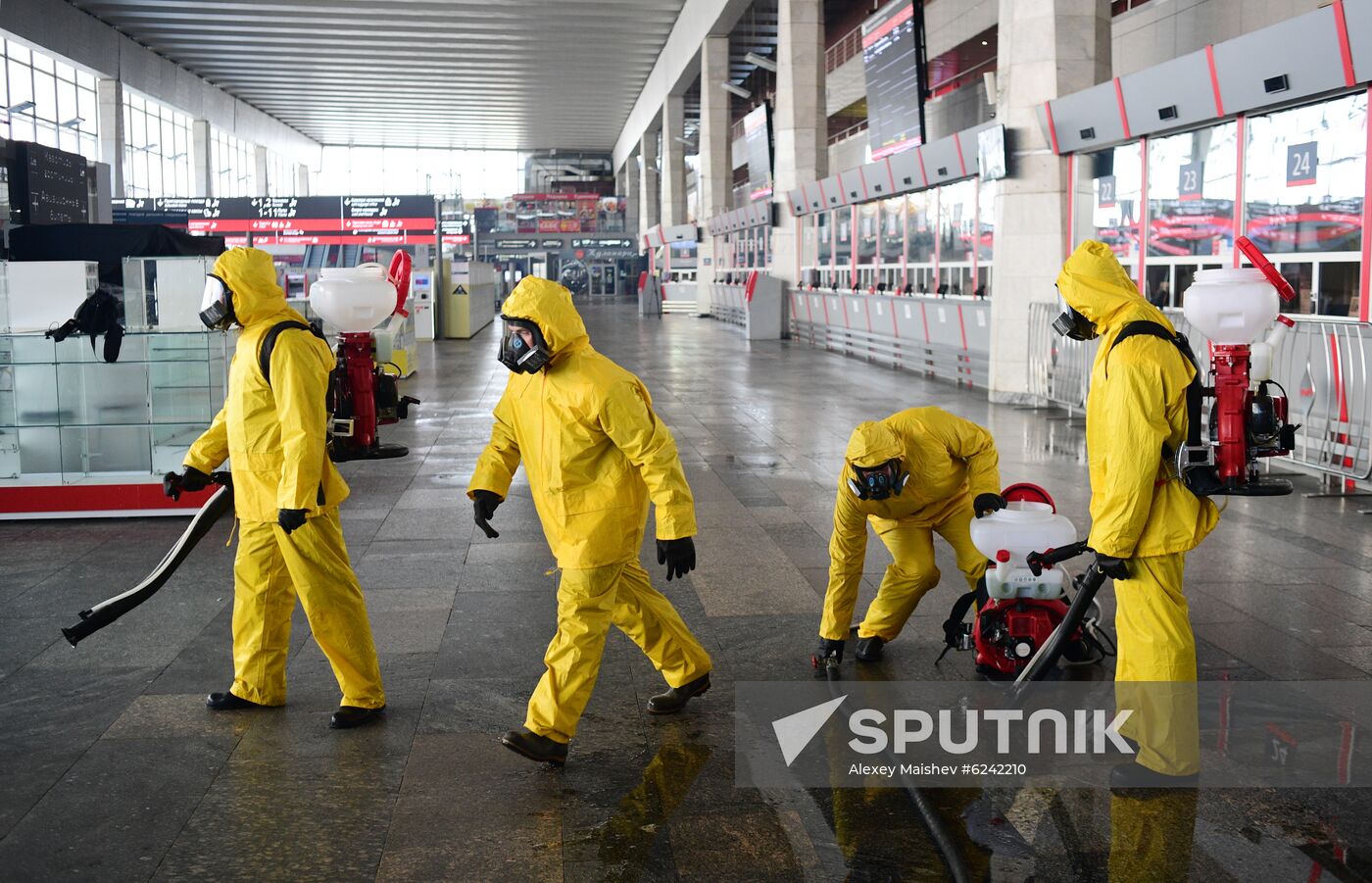 Russia Coronavirus Disinfection