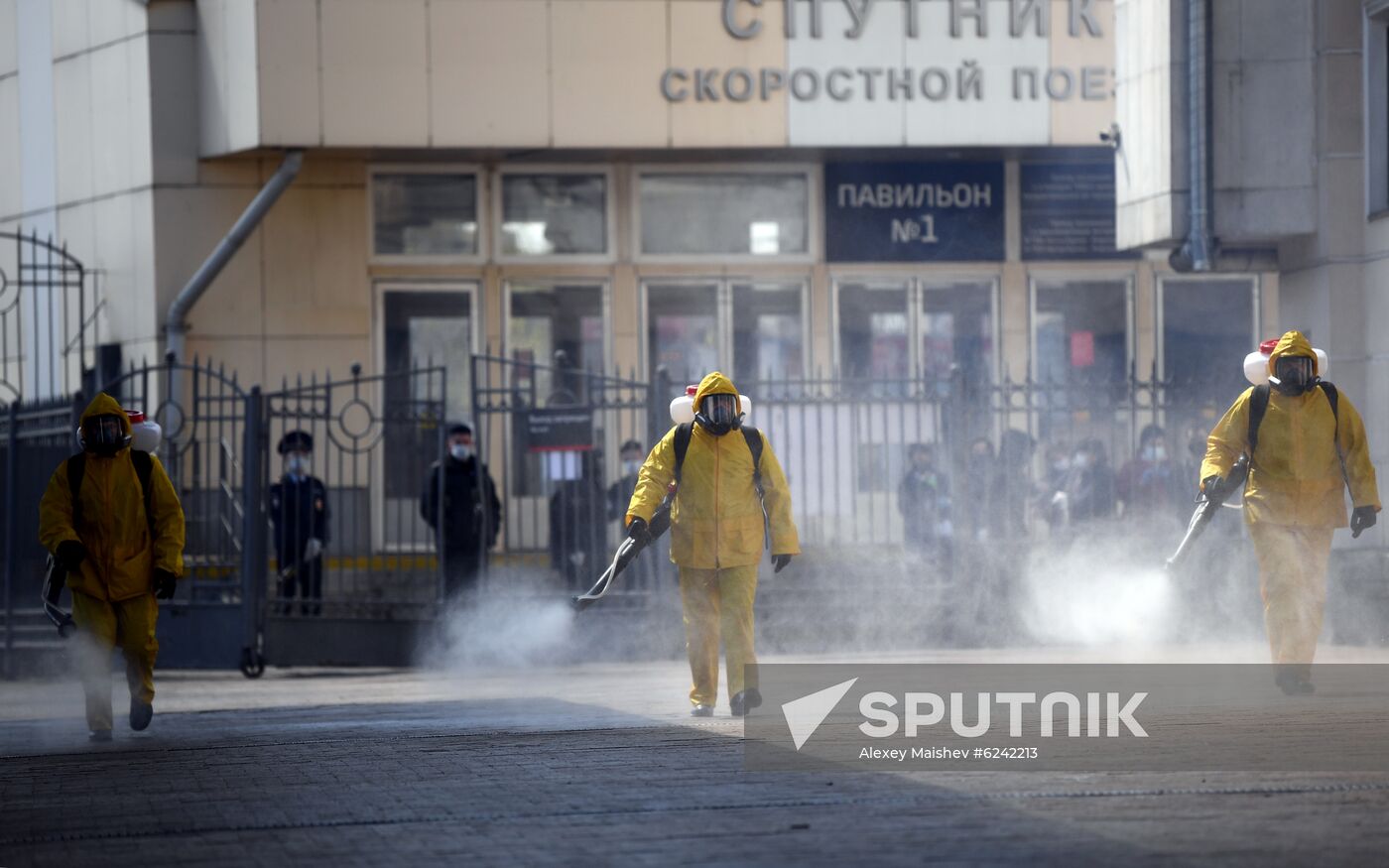 Russia Coronavirus Disinfection