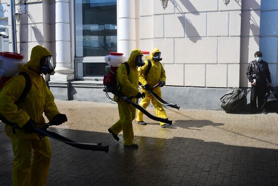 Russia Coronavirus Disinfection