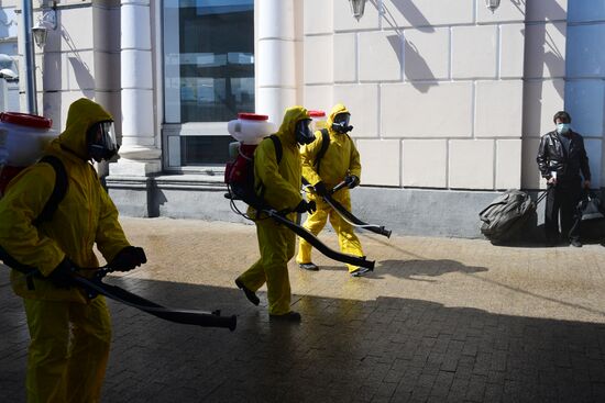 Russia Coronavirus Disinfection