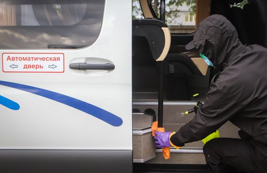 Russia Coronavirus Disinfection