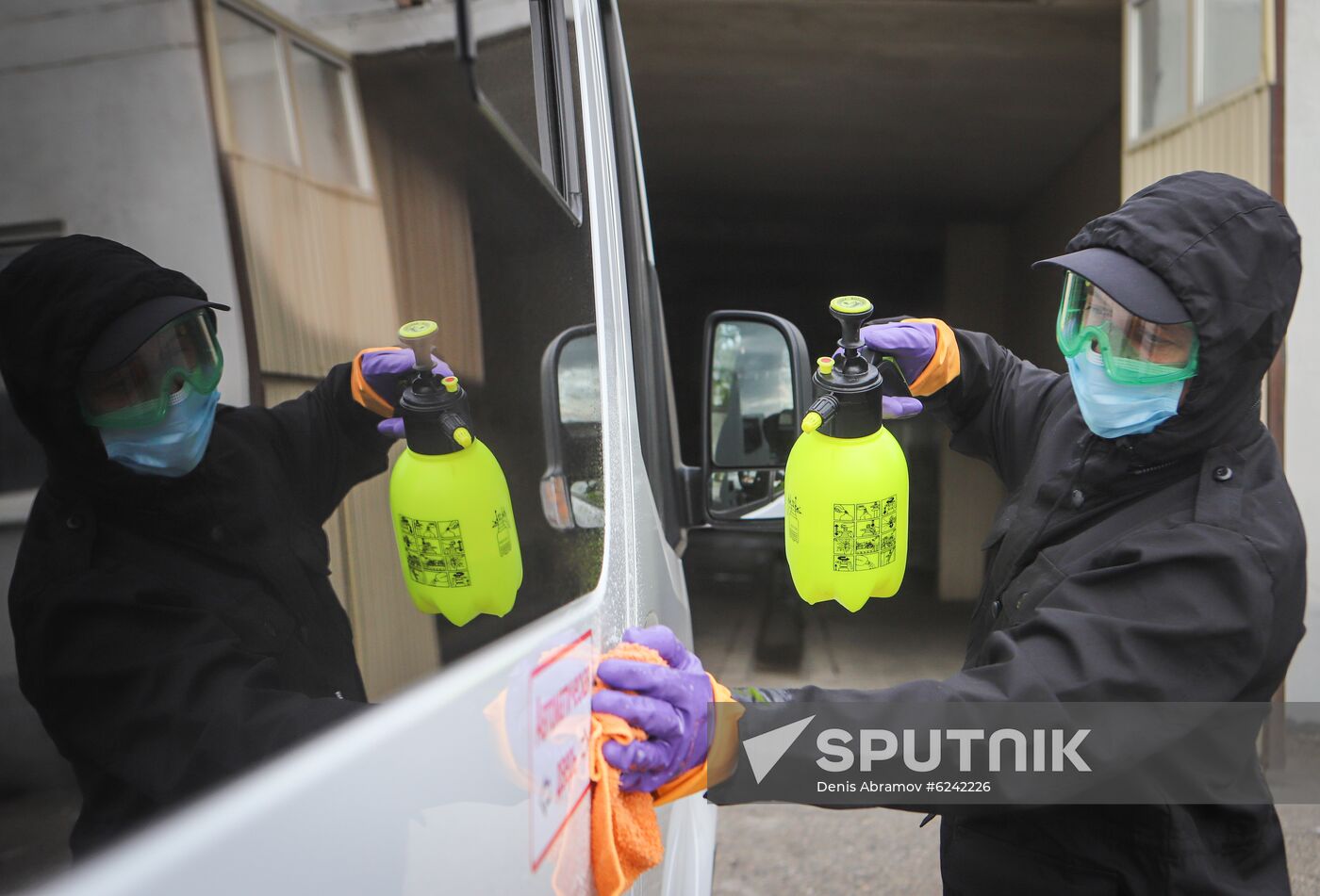 Russia Coronavirus Disinfection
