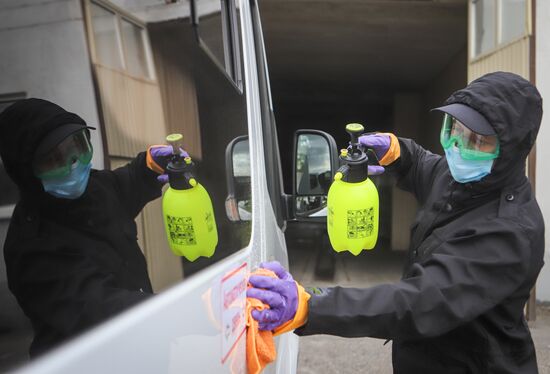 Russia Coronavirus Disinfection