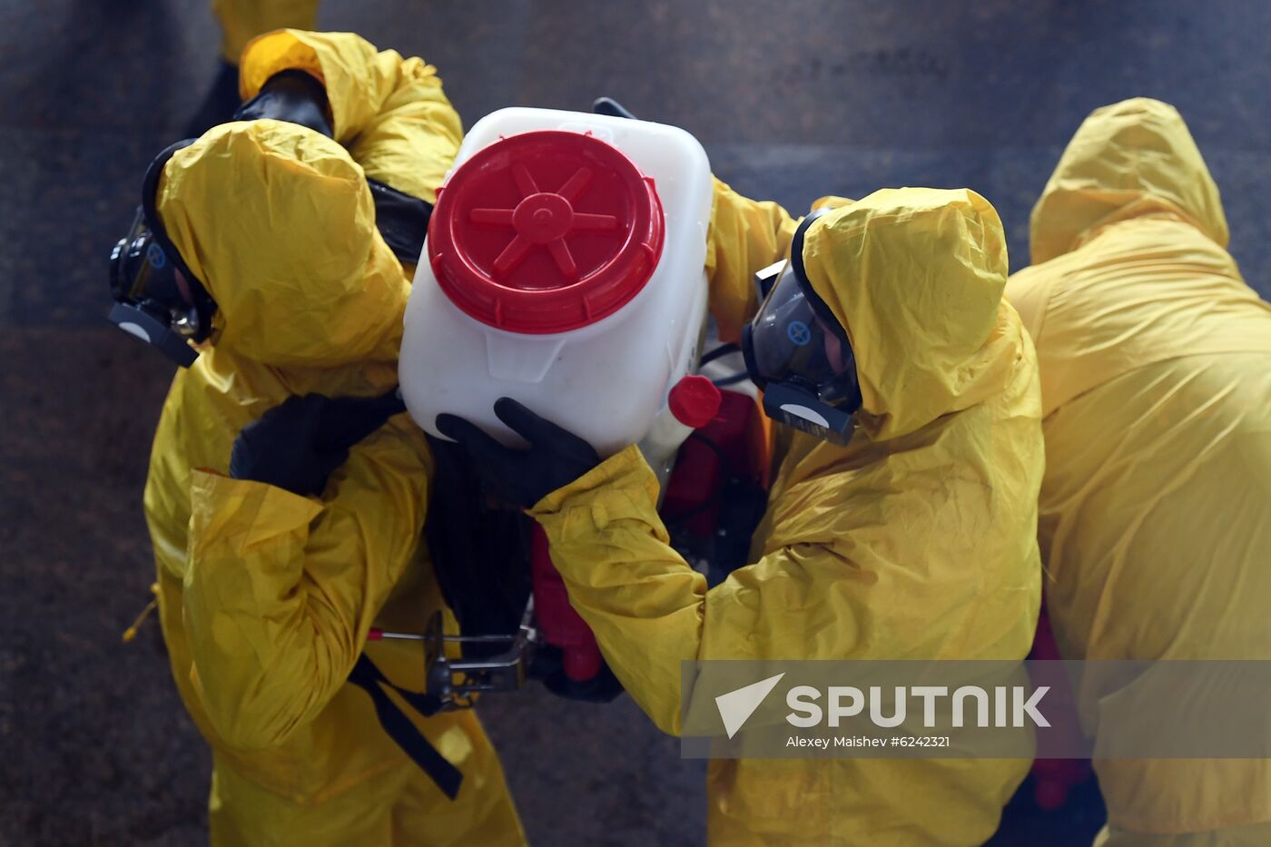 Russia Coronavirus Disinfection