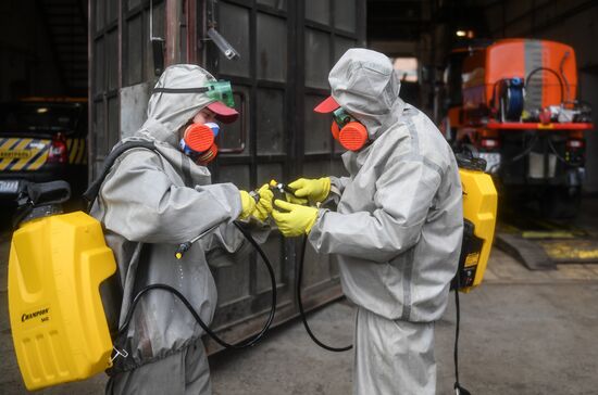 Russia Coronavirus Disinfection