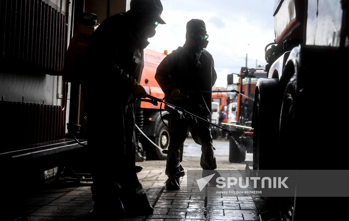 Russia Coronavirus Disinfection