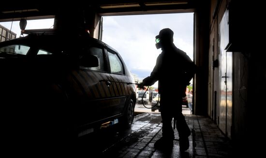 Russia Coronavirus Disinfection