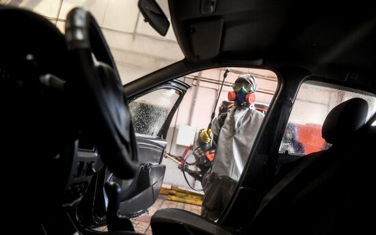 Russia Coronavirus Disinfection