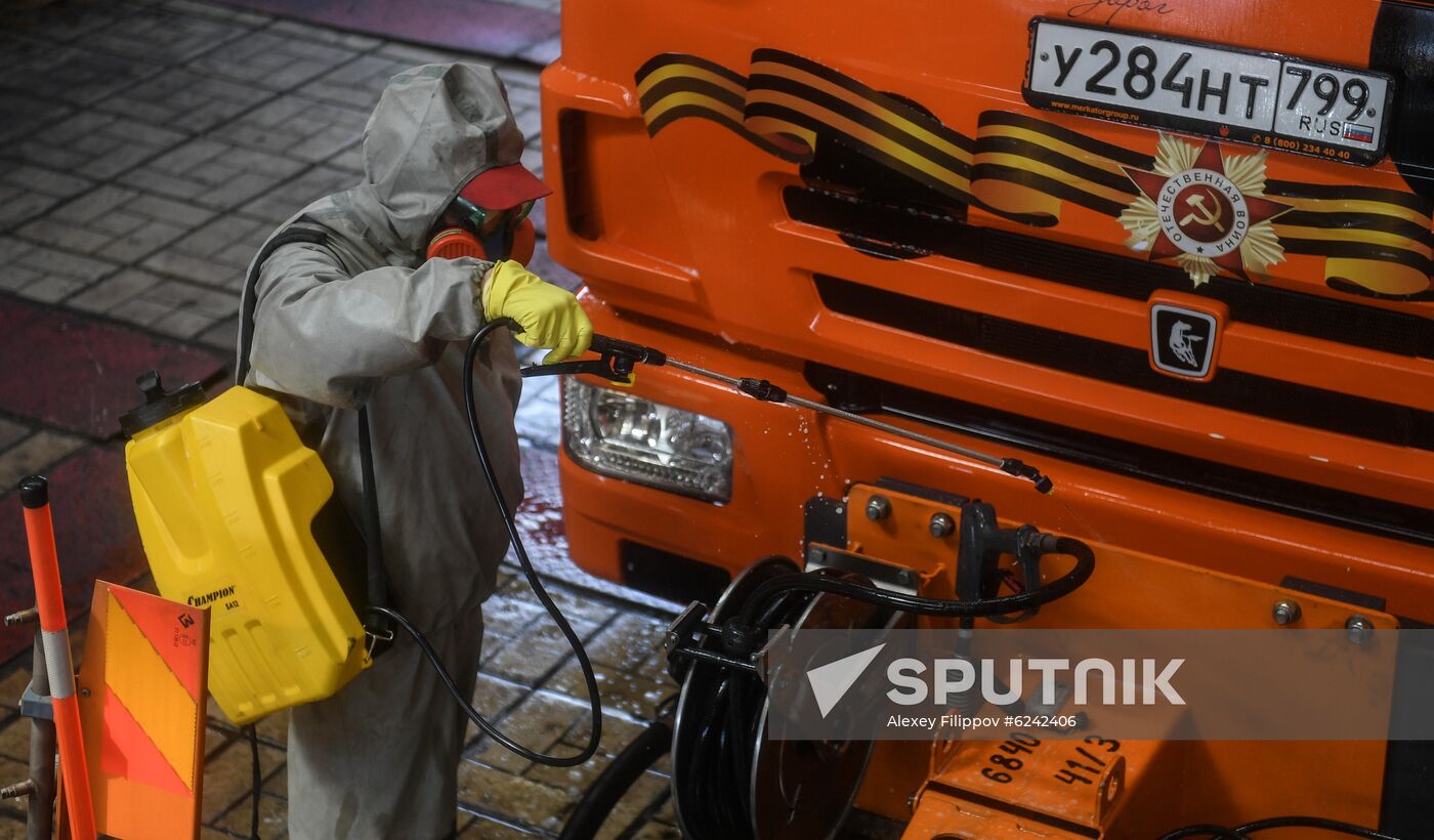 Russia Coronavirus Disinfection