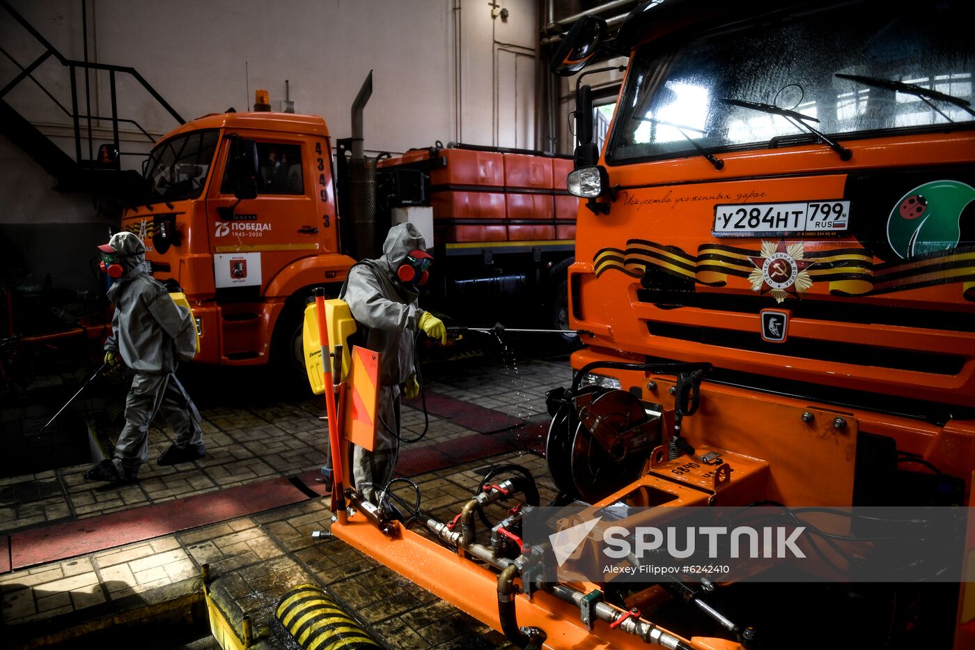 Russia Coronavirus Disinfection