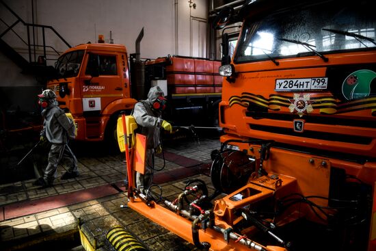 Russia Coronavirus Disinfection