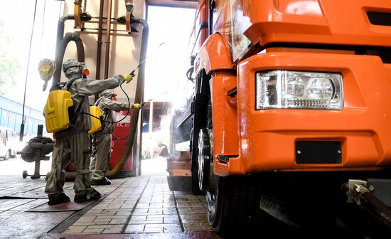 Russia Coronavirus Disinfection