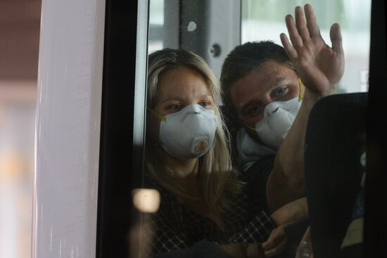 Russia Coronavirus Tourists Return 