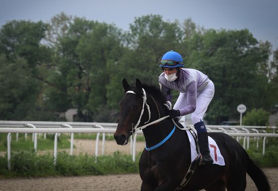 Russia Coronavirus Horse Racing