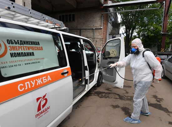 Russia Coronavirus Disinfection