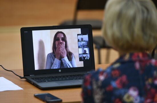Russia Coronavirus Graduates Farewell Bell