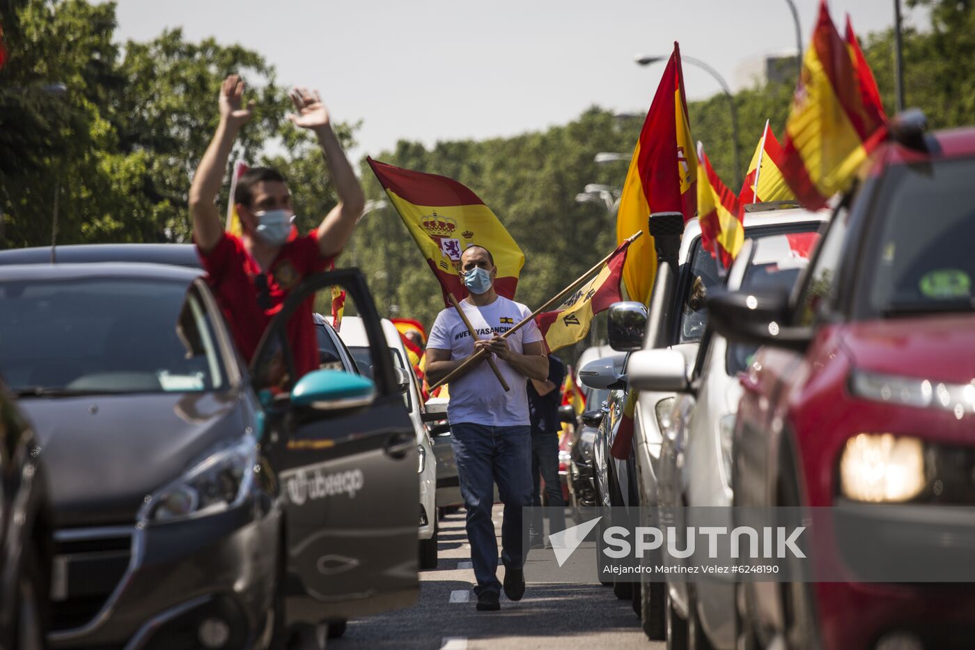 Spain Coronavirus Protest