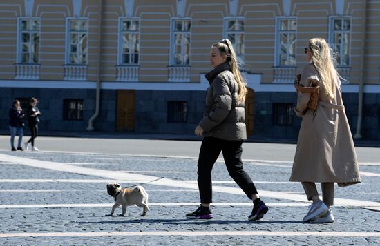 Russia Coronavirus Graduates Farewell Bell