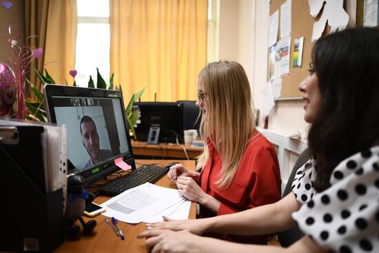 Russia Coronavirus Graduates Farewell Bell