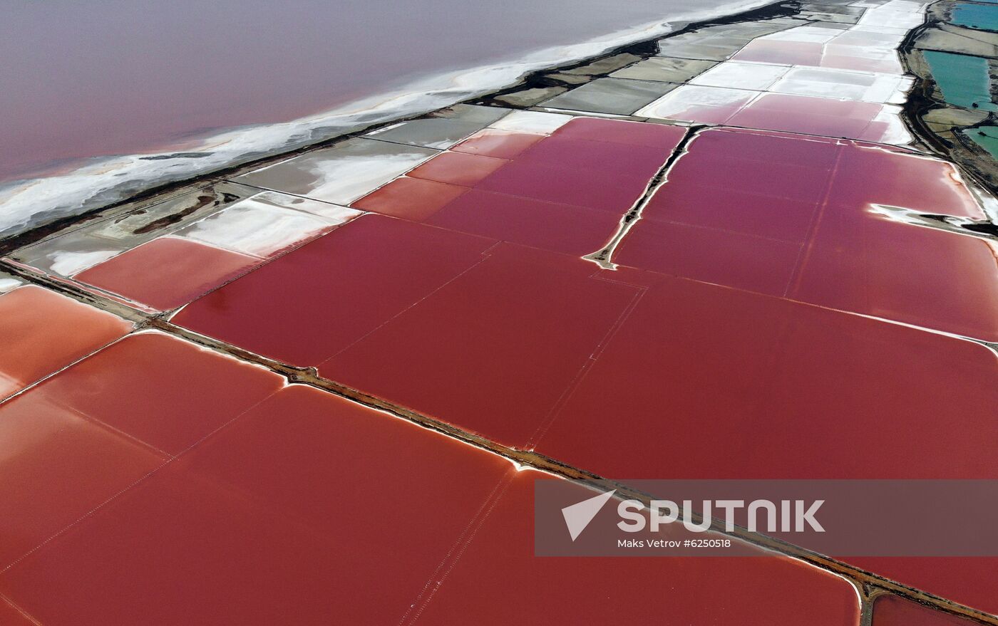 Russia Crimea Salt Harvesting