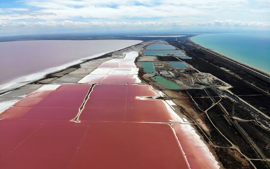 Russia Crimea Salt Harvesting