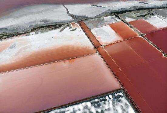 Russia Crimea Salt Harvesting