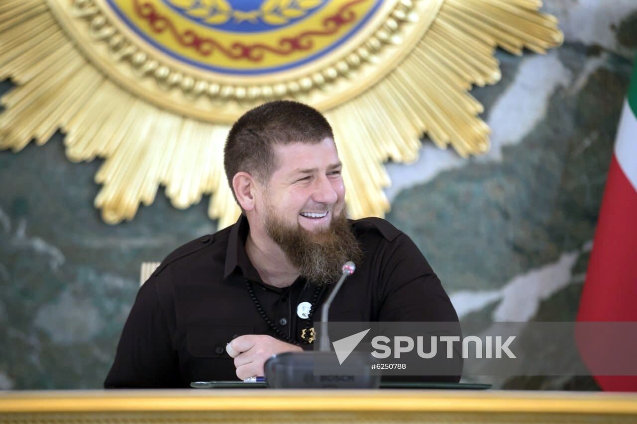 Russia Kadyrov Coronavirus Meeting
