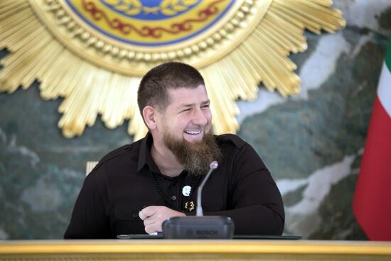 Russia Kadyrov Coronavirus Meeting