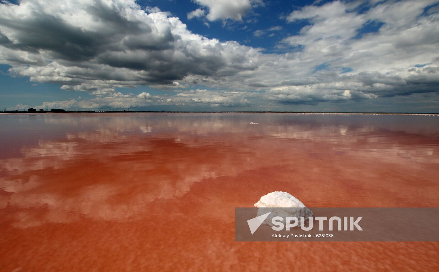 Russia Crimea Salt Harvesting