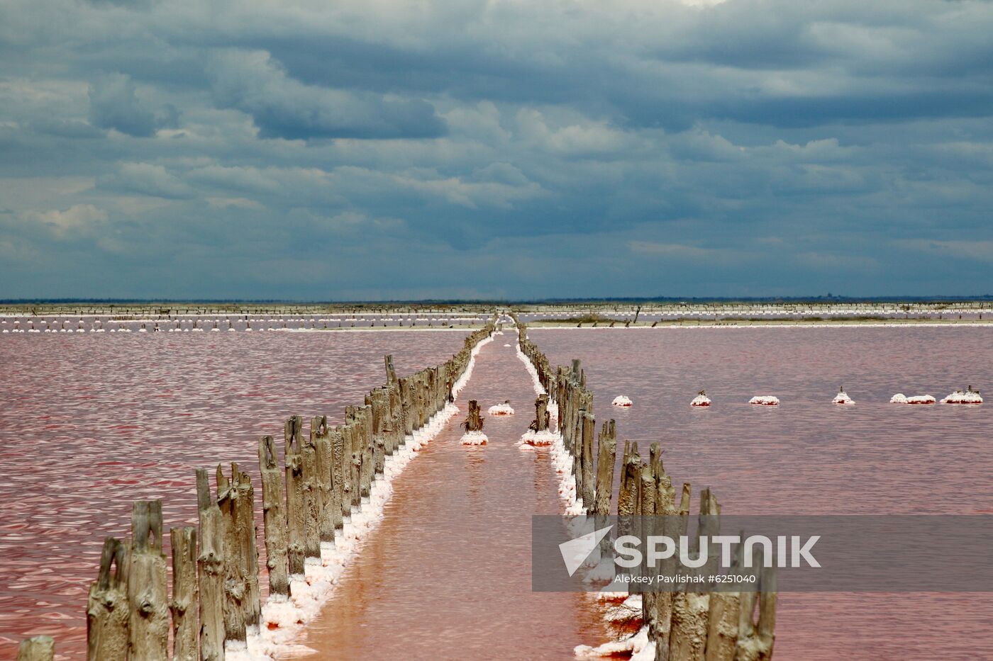 Russia Crimea Salt Harvesting