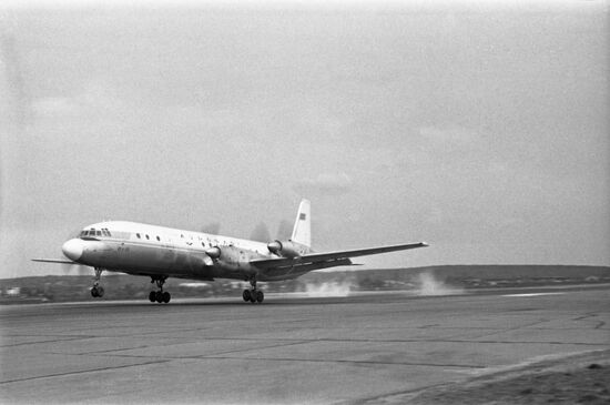 Ilyushin Il-18 passenger aircraft