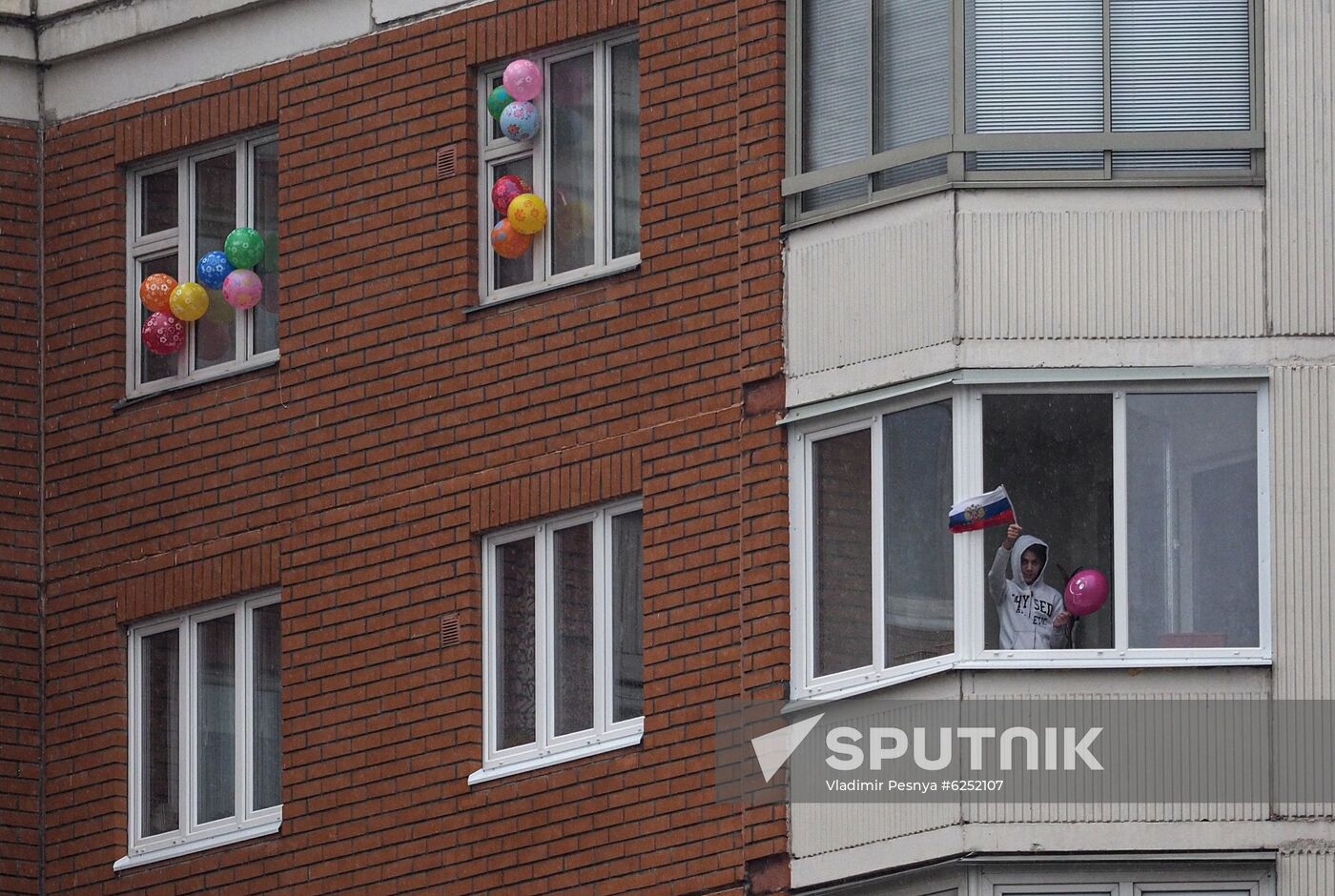 Russia Coronavirus Graduates Farewell Bell