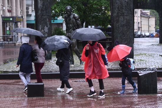 Rain in Moscow