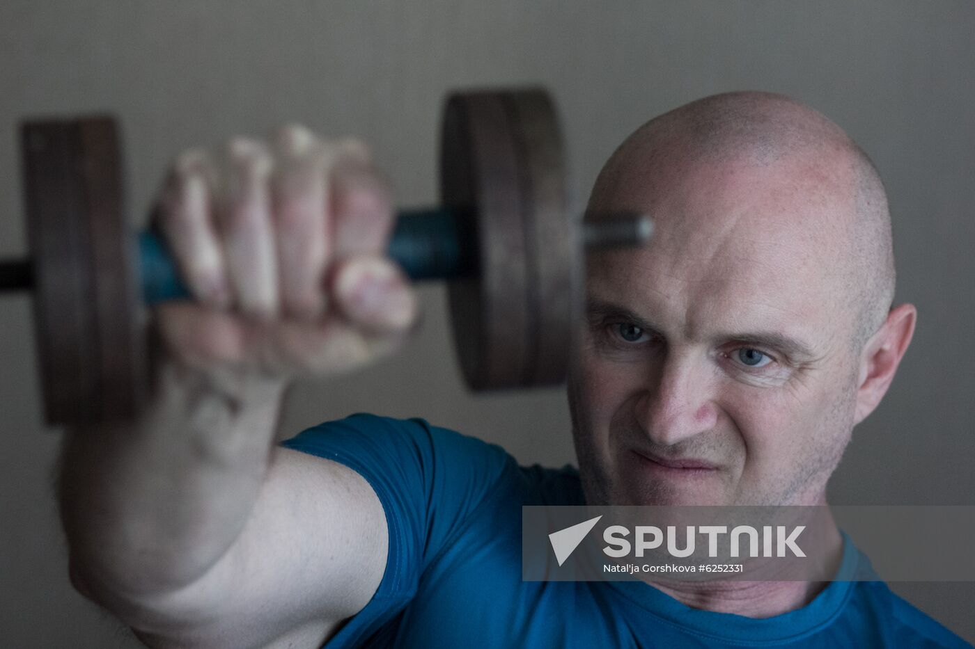 Russia Wheelchair Basketballer Training
