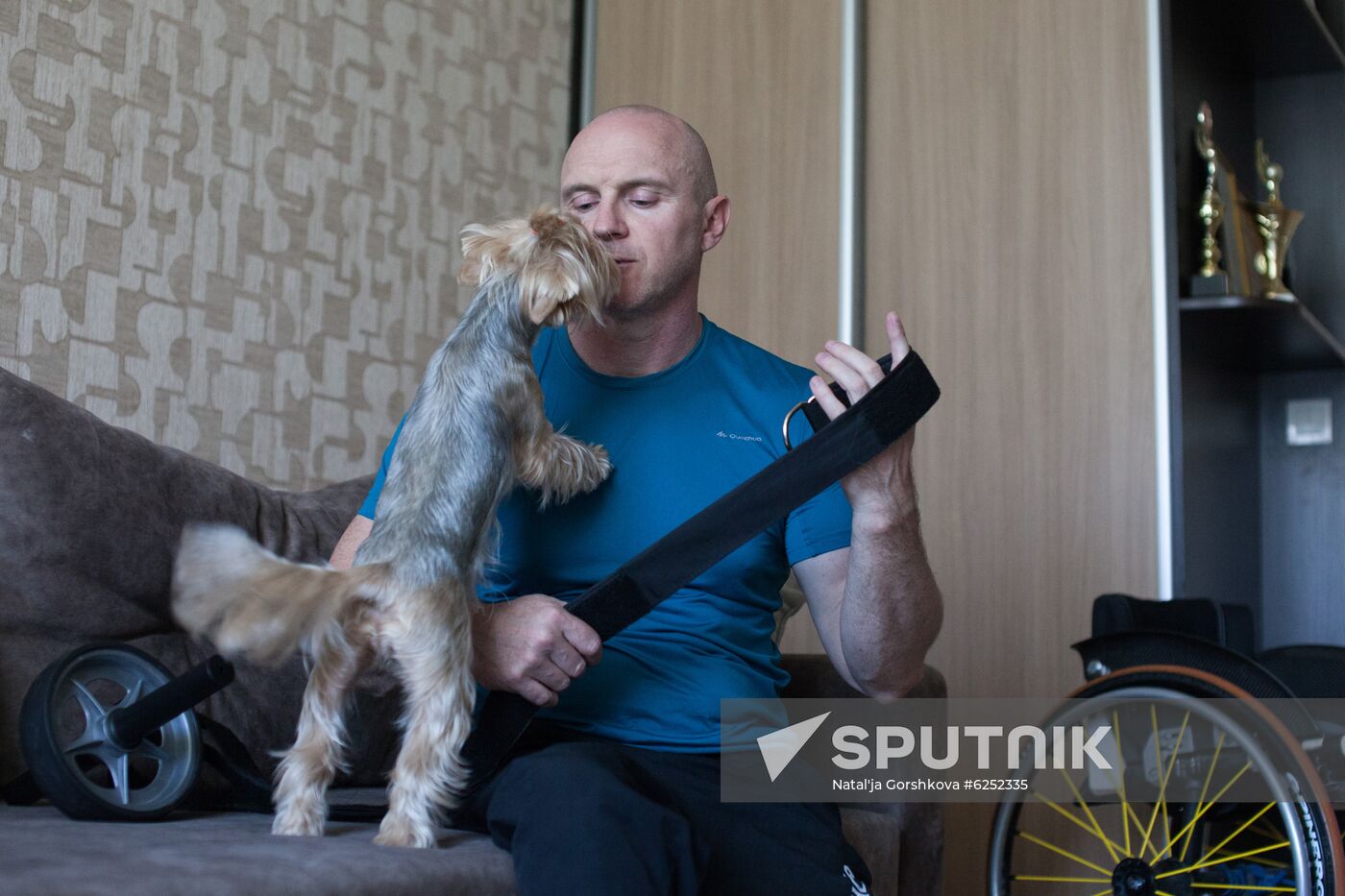 Russia Wheelchair Basketballer Training
