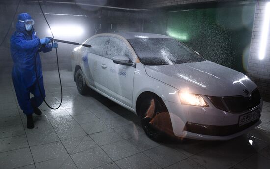 Russia Coronavirus Disinfection