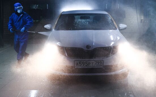 Russia Coronavirus Disinfection