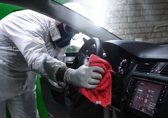 Russia Coronavirus Disinfection