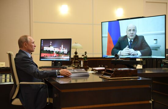 Russia Putin Mishustin