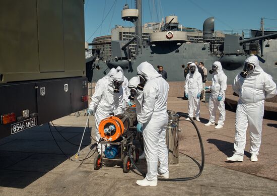 Russia Coronavirus Disinfection