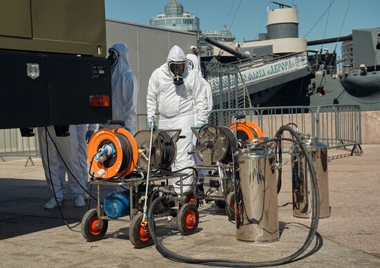 Russia Coronavirus Disinfection