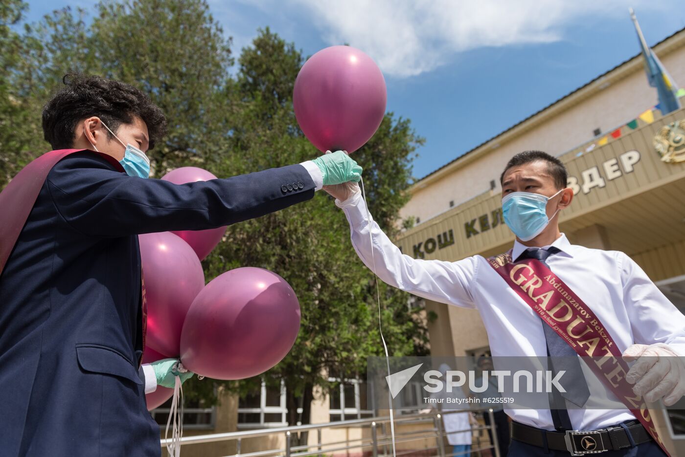 Kazakhstan Coronavirus Graduates Farewell Bell