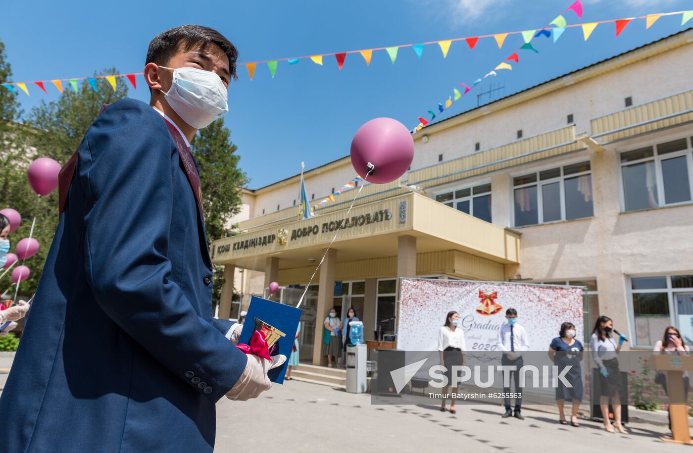Kazakhstan Coronavirus Graduates Farewell Bell
