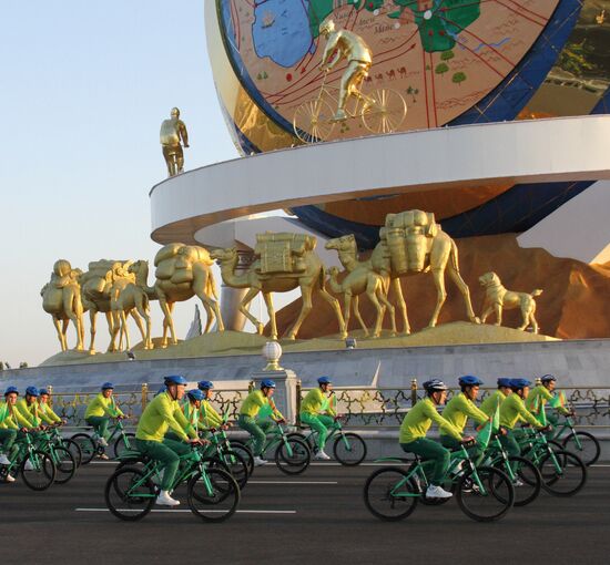 Turkmenistan Bicycle Monument